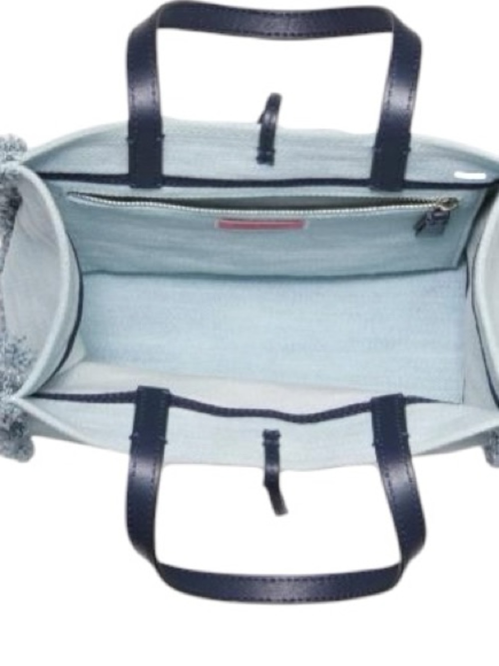 kate spade light blue tote with dark blue handles - Picture 11 of 11